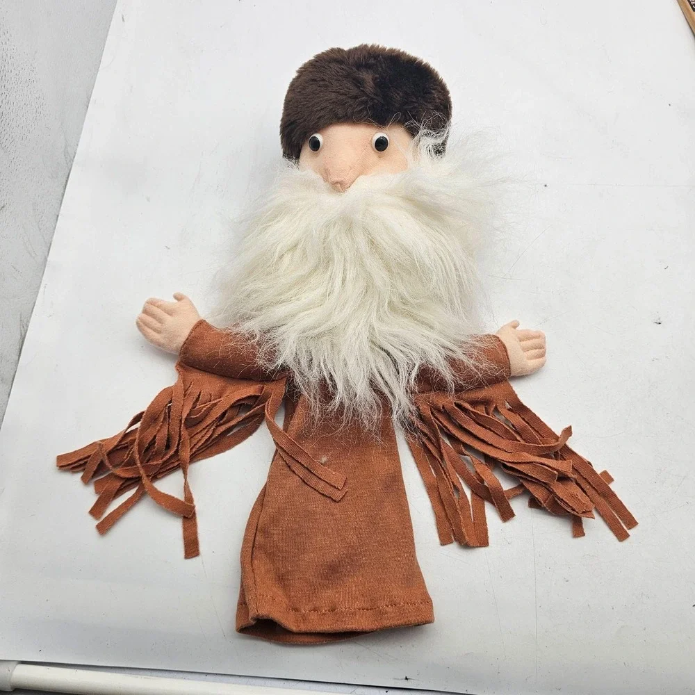 Vintage 1993 Classic Works Mountain Man Hand Puppet Plush Toy 14